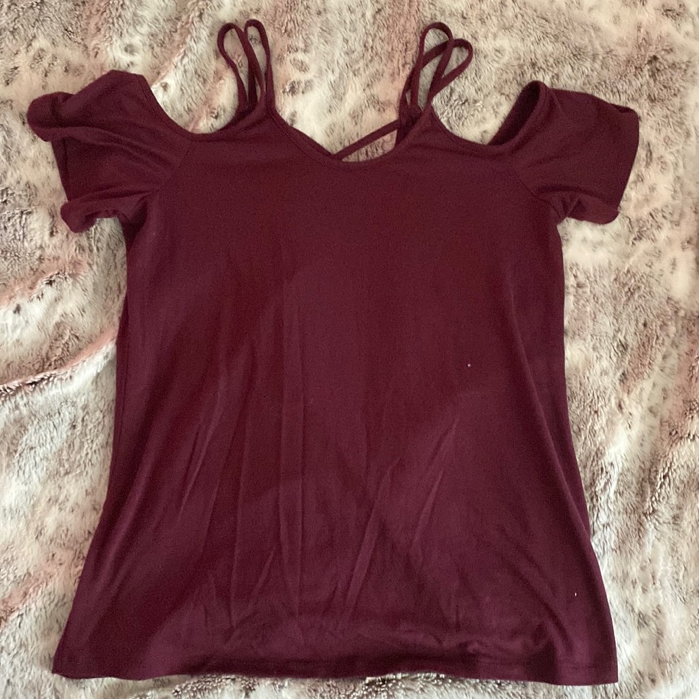 Maroon shirt